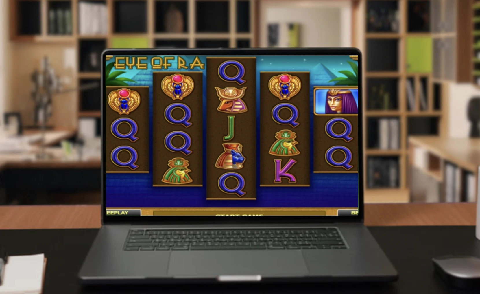 Playing Eye of Ra online